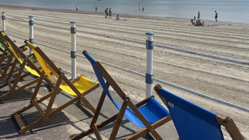 Deckchairs on Weymouth promenade
